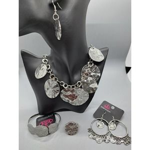 Barely scratched the surface - necklace, earring, ring and bracelet